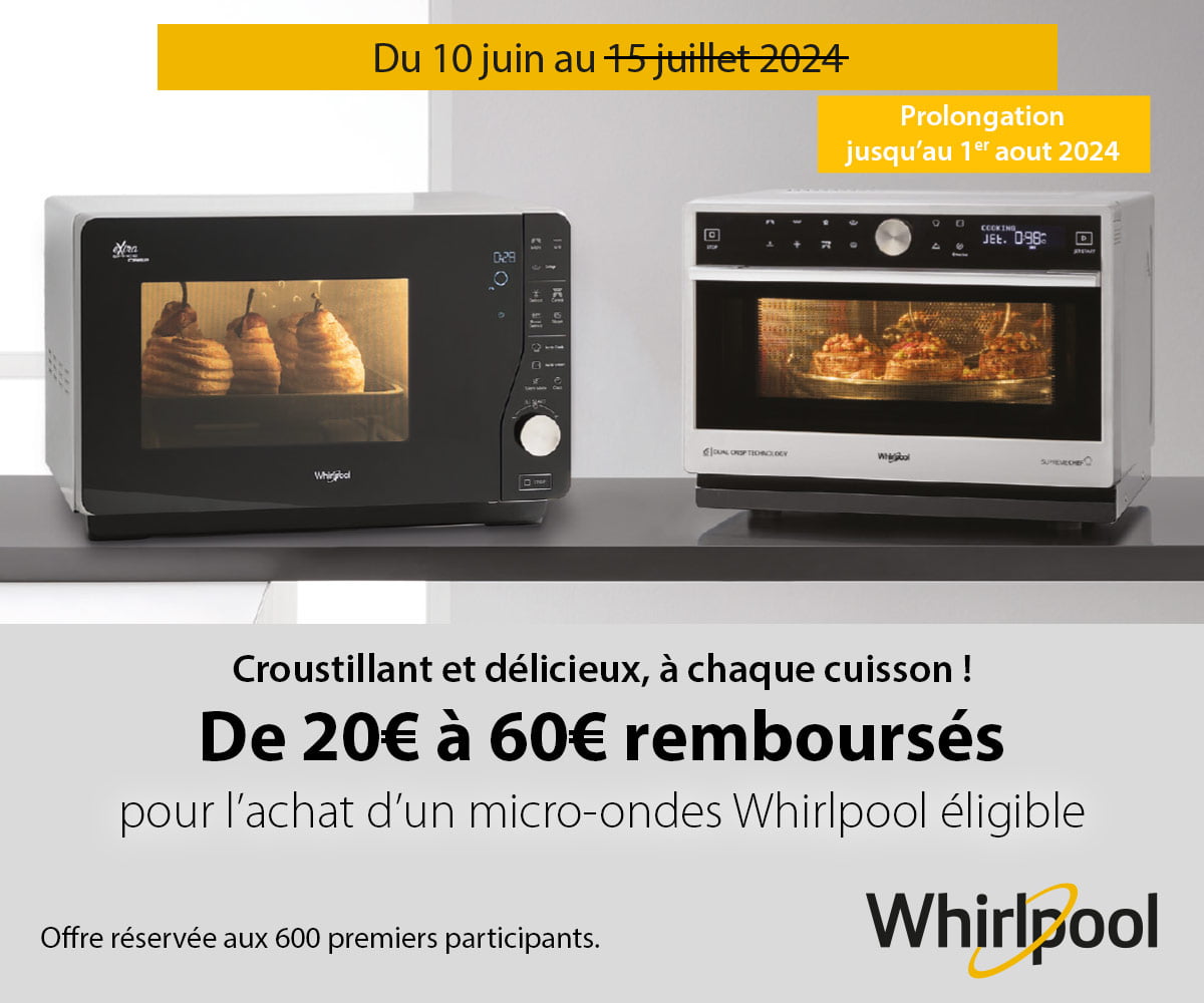 Whirlpool : Croustillant et délicieux, à chaque cuissson !